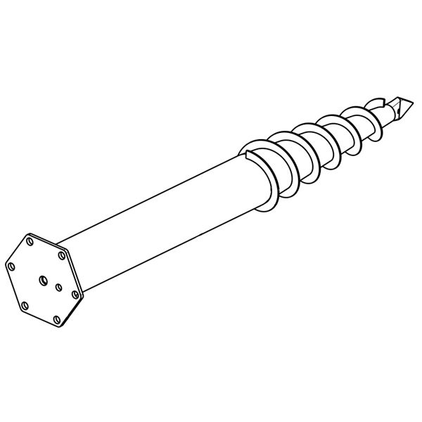 HEX-120 M12 76x2,6x800 