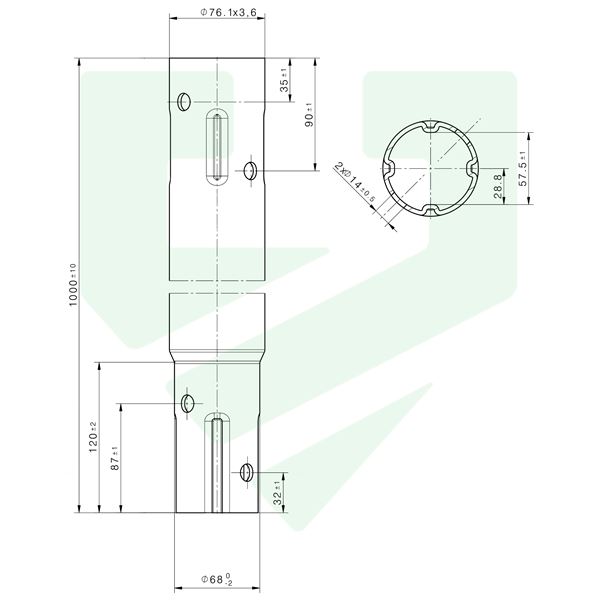 PRODLOUŽENÍ NL 76x3,6x900