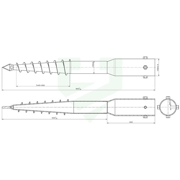 NUT-4 M12 65-89x800 W